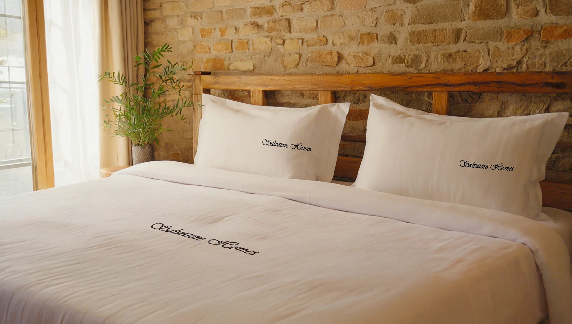 SalvatoreHomes - Fitted Sheet- 160 x 190 x 30cm - Image 3