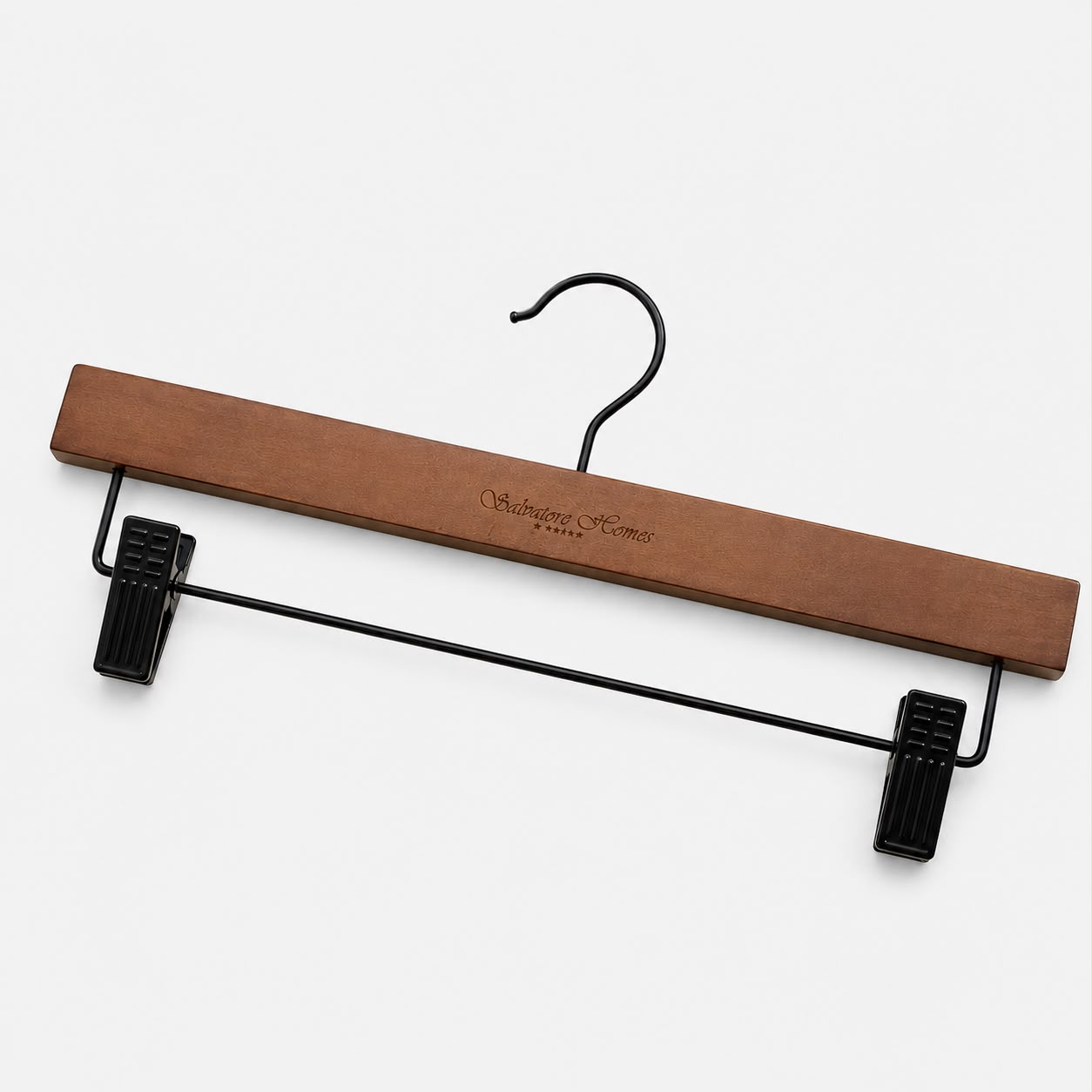 SalvatoreHomes - Premium Trouser Hanger - Wood - Brown - Image 2