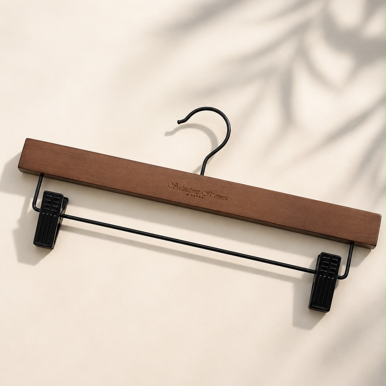 SalvatoreHomes - Premium Trouser Hanger - Wood - Brown