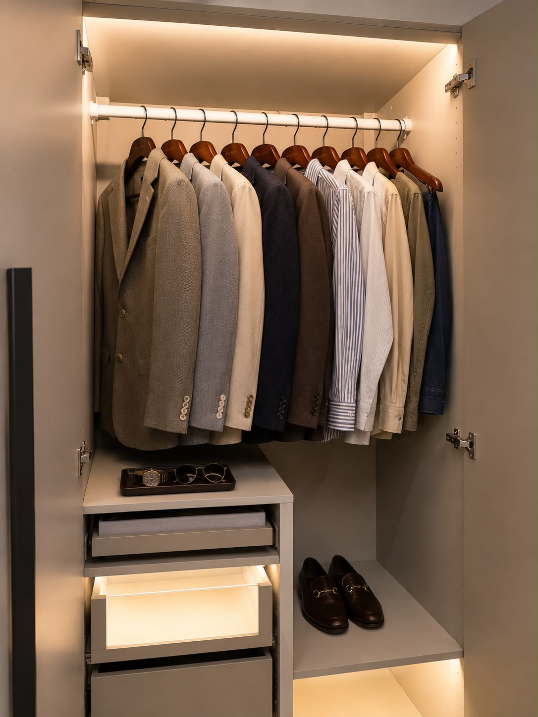 SalvatoreHomes - Premium Suit Hanger - Wood - Brown - Image 2