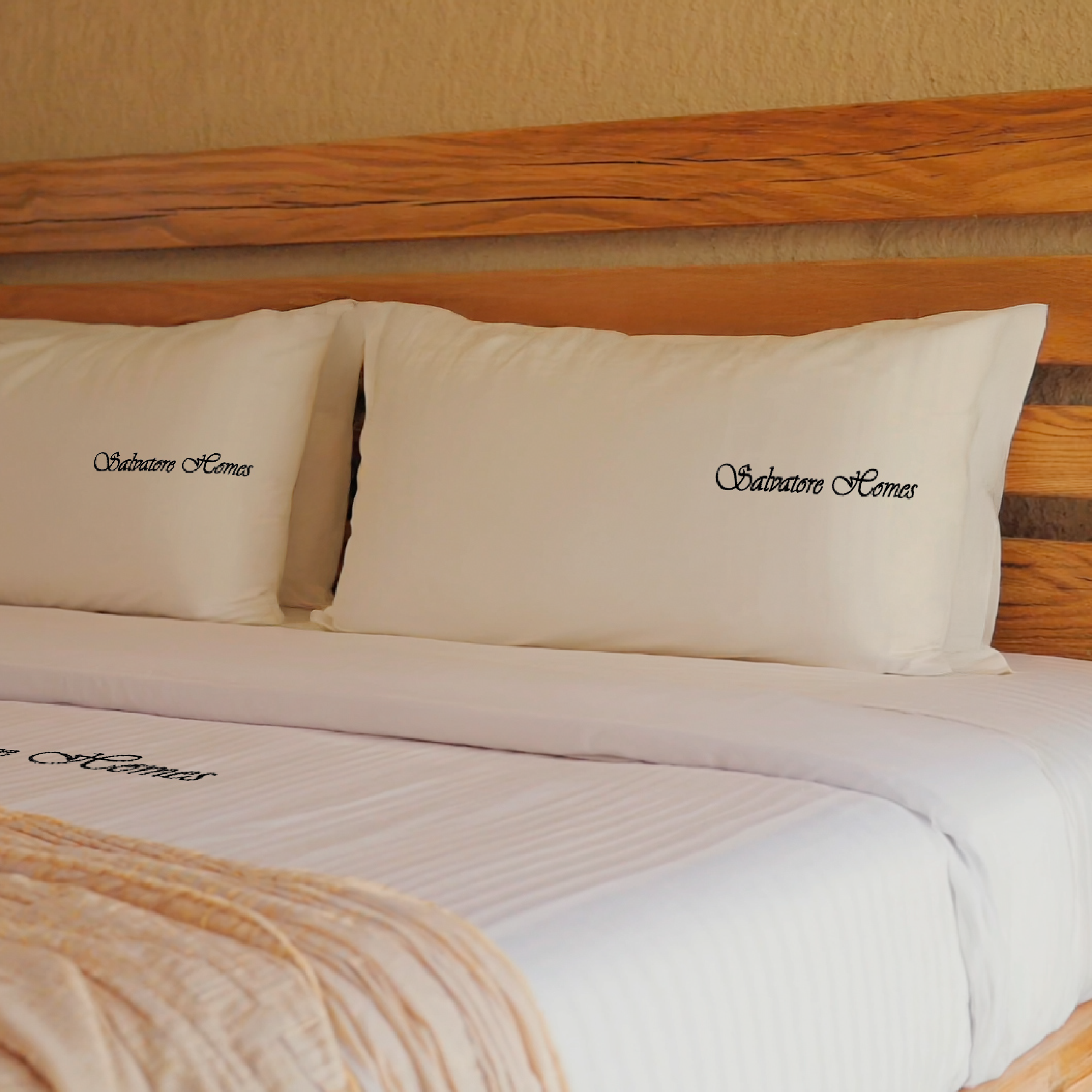SalvatoreHomes - Fitted Sheet- 160 x 190 x 30cm - Image 2